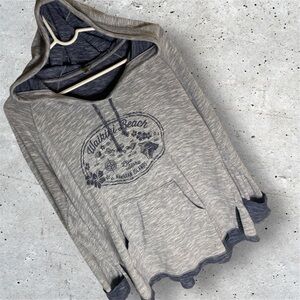 Techstyles Waikiki Beach Hoodie Sz L  (Girls) EUC